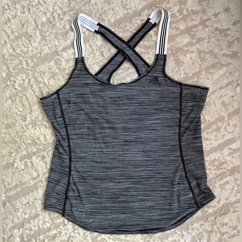 Adidas Climalite Criss-Cross Athletic Tank Top Medium